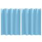 Preview: Vorhänge mit Vorhängen 2 pcs Hellblau 140 x 140 cm Polyester