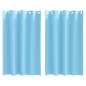 Preview: Vorhänge mit Vorhängen 2 pcs Hellblau 175 x 140 cm Polyester