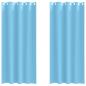 Preview: Vorhänge mit Vorhängen 2 pcs Hellblau 245 x 140 cm Polyester
