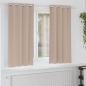 Preview: ARDEBO.de - Vorhänge mit Vorhängen 2 pcs Taupe 175 x 140 cm Polyester