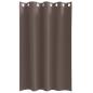 Preview: Vorhänge mit Vorhängen 2 pcs Dunkelbraun 175 x 140 cm Polyester