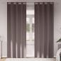 Preview: ARDEBO.de - Vorhänge mit Vorhängen 2 pcs Dunkelbraun 245 x 140 cm Polyester