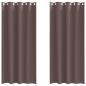 Preview: Vorhänge mit Vorhängen 2 pcs Dunkelbraun 245 x 140 cm Polyester