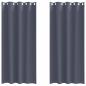 Preview: Vorhänge mit Vorhängen 2 pcs Anthrazit 245 x 140 cm Polyester