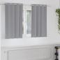 Preview: ARDEBO.de - Vorhänge mit Vorhängen 2 pcs Hellgrau 140 x 140 cm Polyester