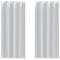 Preview: Vorhänge mit Vorhängen 2 pcs Hellgrau 245 x 140 cm Polyester