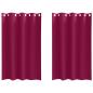Preview: Vorhänge mit Vorhängen 2 pcs Weinrot 175 x 140 cm Polyester