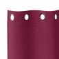 Preview: Verdunkelungs-Vorhänge mit Ringen 2 pcs Weinrot 245 x 140 cm