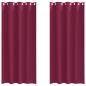 Preview: Vorhänge mit Vorhängen 2 pcs Weinrot 260 x 140 cm Polyester