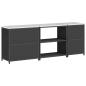 Preview: Küchenaufbewahrungsset mit Regal Sonstiges 3 pcs Schwarz 210 x 50 x 92 cm