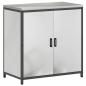 Preview: Küchenaufbewahrungsset mit Regal Sonstiges 3 pcs Silber 210 x 50 x 92 cm