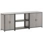 Preview: Küchenaufbewahrungsset mit Regal Sonstiges 3 pcs Rostig 210 x 50 x 92 cm