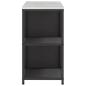 Preview: Küchenlager-Set mit Regal mit Speicher mit Tür Verstellbar 2 pcs Schwarz 150 x 50 x 92 cm