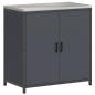 Preview: Küchenlager-Set mit Regal mit Speicher mit Tür Verstellbar 2 pcs Anthrazit 150 x 50 x 92 cm