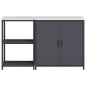 Preview: Küchenlager-Set mit Regal mit Speicher mit Tür Verstellbar 2 pcs Anthrazit 150 x 50 x 92 cm