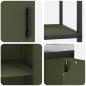 Preview: Küchenlager-Set mit Regal mit Speicher mit Tür Verstellbar 2 pcs Olive Grün 150 x 50 x 92 cm