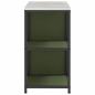 Preview: Küchenlager-Set mit Regal mit Speicher mit Tür Verstellbar 2 pcs Olive Grün 150 x 50 x 92 cm