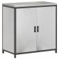 Preview: Küchenlager-Set 2 pcs Silber 150 x 50 x 92 cm Edelstahl