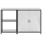 Preview: Küchenlager-Set 2 pcs Silber 150 x 50 x 92 cm Edelstahl