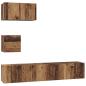 Preview: Wand TV Schrank 4 pcs Altes Holz 30,5 x 30 x 30 cm Mittel