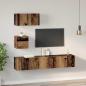 Preview: Wand TV Schrank 4 pcs Altes Holz 30,5 x 30 x 30 cm Mittel