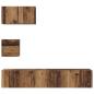 Preview: Wand TV Schrank 4 pcs Altes Holz 30,5 x 30 x 30 cm Mittel