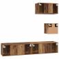 Preview: Wand TV Schrank 4 pcs Altes Holz 30,5 x 30 x 30 cm Mittel