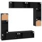 Preview: TV-Schranksatz mit Regal Sonstiges mit Speicher mit Tür 8 pcs Schwarz Eiche 80 x 30 x 30 cm