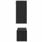 Preview: TV-Schrank-Set mit Regal mit Speicher mit Tür 6 pcs Schwarz Eiche 60 x 30 x 30 cm
