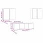 Preview: TV-Schrank-Set mit Regal mit Speicher mit Tür 6 pcs Schwarz Eiche 60 x 30 x 30 cm