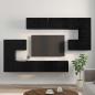 Preview: TV-Schranksatz 10 pcs Schwarz Eiche 180 x 30 x 90,5 cm