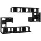 Preview: TV-Schranksatz 10 pcs Schwarz Eiche 180 x 30 x 90,5 cm