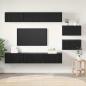 Preview: ARDEBO.de - TV-Schränke mit Speicher mit Tür 8 pcs Schwarz Eiche 60 x 30 x 30.5 cm