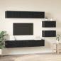 Preview: TV-Schränke mit Speicher mit Tür 8 pcs Schwarz Eiche 60 x 30 x 30.5 cm