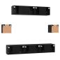 Preview: TV-Schranksystem Sonstiges 7 pcs Schwarz Eiche 80 x 30 x 30 cm