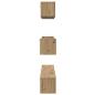 Preview: TV-Schranksystem 7 pcs Handwerklich gefertigter Eichenholz