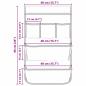 Preview: Aufbewahrungstasche mit Speicher Grau 66 x 40 cm Oxford