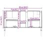 Preview: Aufbewahrungstasche mit Speicher 98 x 47 cm Oxford-Gewebe