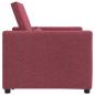 Preview: 3-in-1 Einzelsofa Bett umwandelbar Weinrotes Gewebe