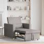 Preview: 3-in-1 Einzelsofa Bett umwandelbar Taupe Stoff
