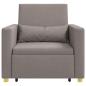 Preview: 3-in-1 Einzelsofa Bett umwandelbar Taupe Stoff