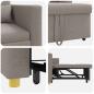 Preview: 3-in-1 Einzelsofa Bett umwandelbar Taupe Stoff