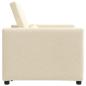 Preview: 3-in-1 Einzelsofa-Bett konvertierbar Creme Stoff