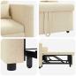 Preview: 3-in-1 Einzelsofa-Bett konvertierbar Creme Stoff