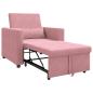 Preview: 3-in-1 Schlafsofa Rosa Samt