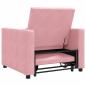 Preview: 3-in-1 Schlafsofa Rosa Samt