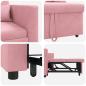 Preview: 3-in-1 Schlafsofa Rosa Samt