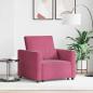 Preview: ARDEBO.de - 3-in-1 Schlafsofa Weinrot Samt