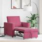 Preview: 3-in-1 Schlafsofa Weinrot Samt