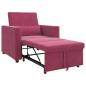Preview: 3-in-1 Schlafsofa Weinrot Samt